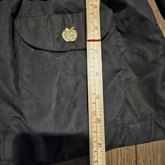 Y2K Apple Bottoms Outerwear Black Fitted Puffer Jacket Nelly Gold Hardwear M - Picture 3 of 11